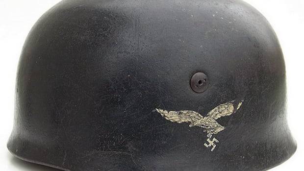 Treasures can be still found, such as this Fallschirmjäger helmet. Reality television shows, however, have changed the “reality” of hunting for treasures at garage and estate sales, flea markets, or antique shops.