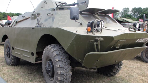 The Soviet-produced BRDM-2 was the standard wheeled reconnaissance vehicle of the Eastern Bloc during thelatter quarter of the 20th century.