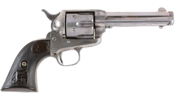  Colt single-action Army revolver that belonged to legendary sheriff Wyatt Earp in the 1890s, extensive Earp family lineage and documentation. Est. $75,000-$100,000