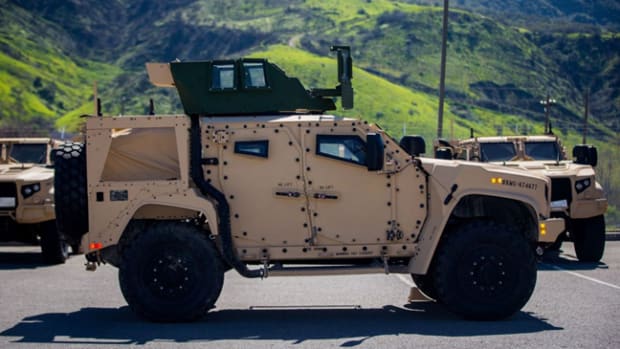  The Marine Corps’ Joint Light Tactical Vehicles has achieved initial operational capability. The JLTV will fully replace the Marine Corps’ aging High Mobility Multipurpose Wheeled Vehicle fleet. (U.S. Marine Corps photo by Cpl. Juan Bustos)