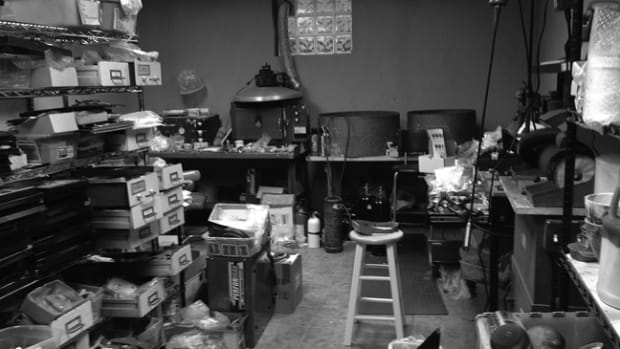  This is Joe’s workshop. Ask his wife and she will tell you, “Joe knows where everything is!”