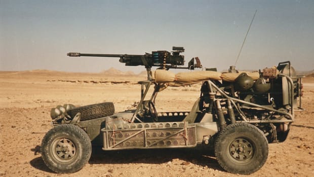 The Saker mounting a heavy .50 inch calibre machine gun.