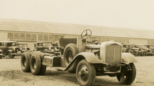 The Standard Fleet included two vehicles in the 2-1/2-ton range, one of which was built on this Deusenberg-powered chassis (no. W3228)