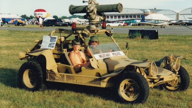Ken Roggow wrote, “My wife and I taking a friends fast attack vehicle for a drive at the Jackson, MI air show.”