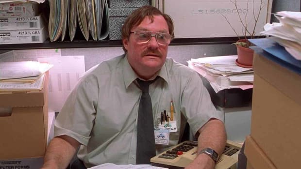 "Melvin" at his desk in the 1999 movie, "Office Space"