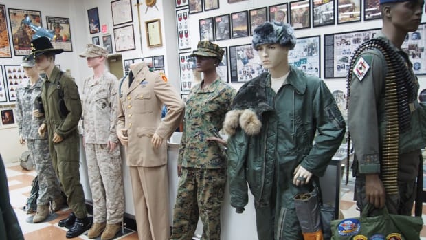 Uniforms, many donated by veterans and families, represent a cross section of eras and history in America’s military.