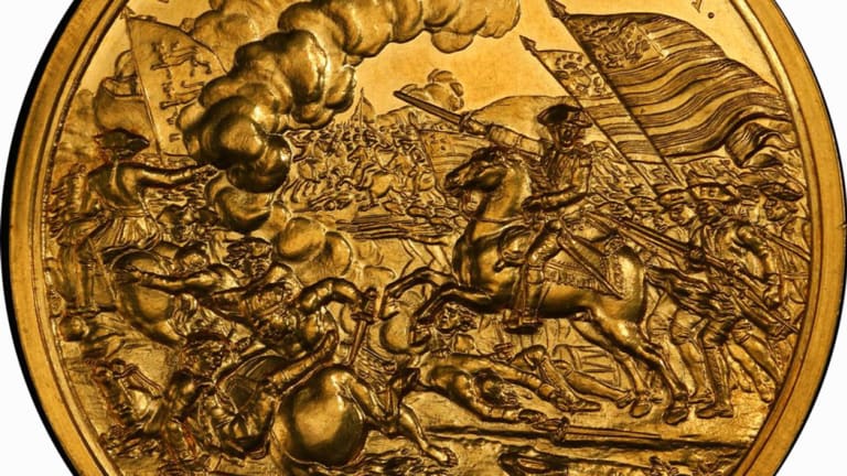 Only Gold Comitia Americana Medal in Private Hands Surfaces