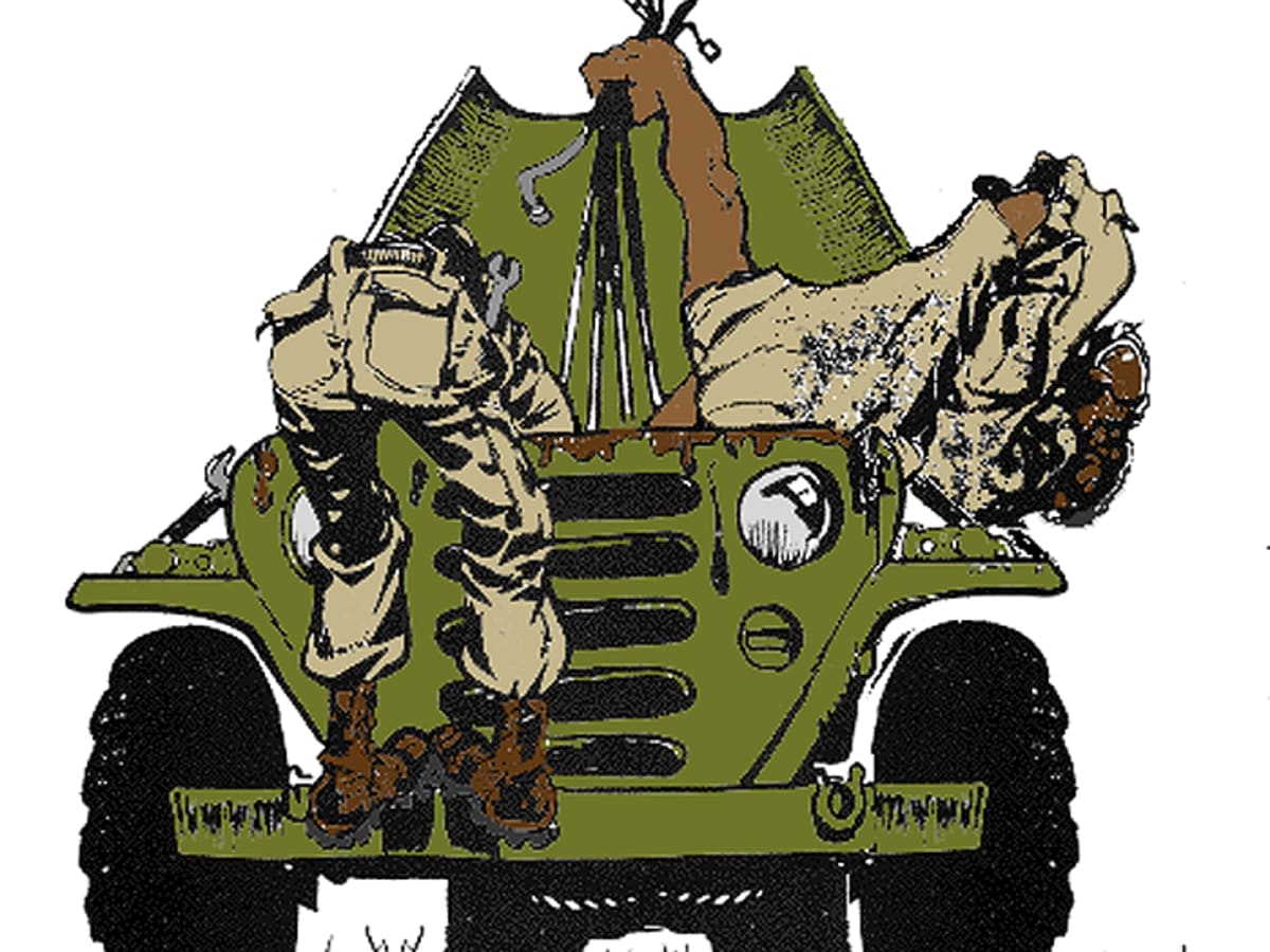 US ARMY Decal 2" Original NOS Surplus Fits Willys Jeep M38 M38A1 M151 STK4 