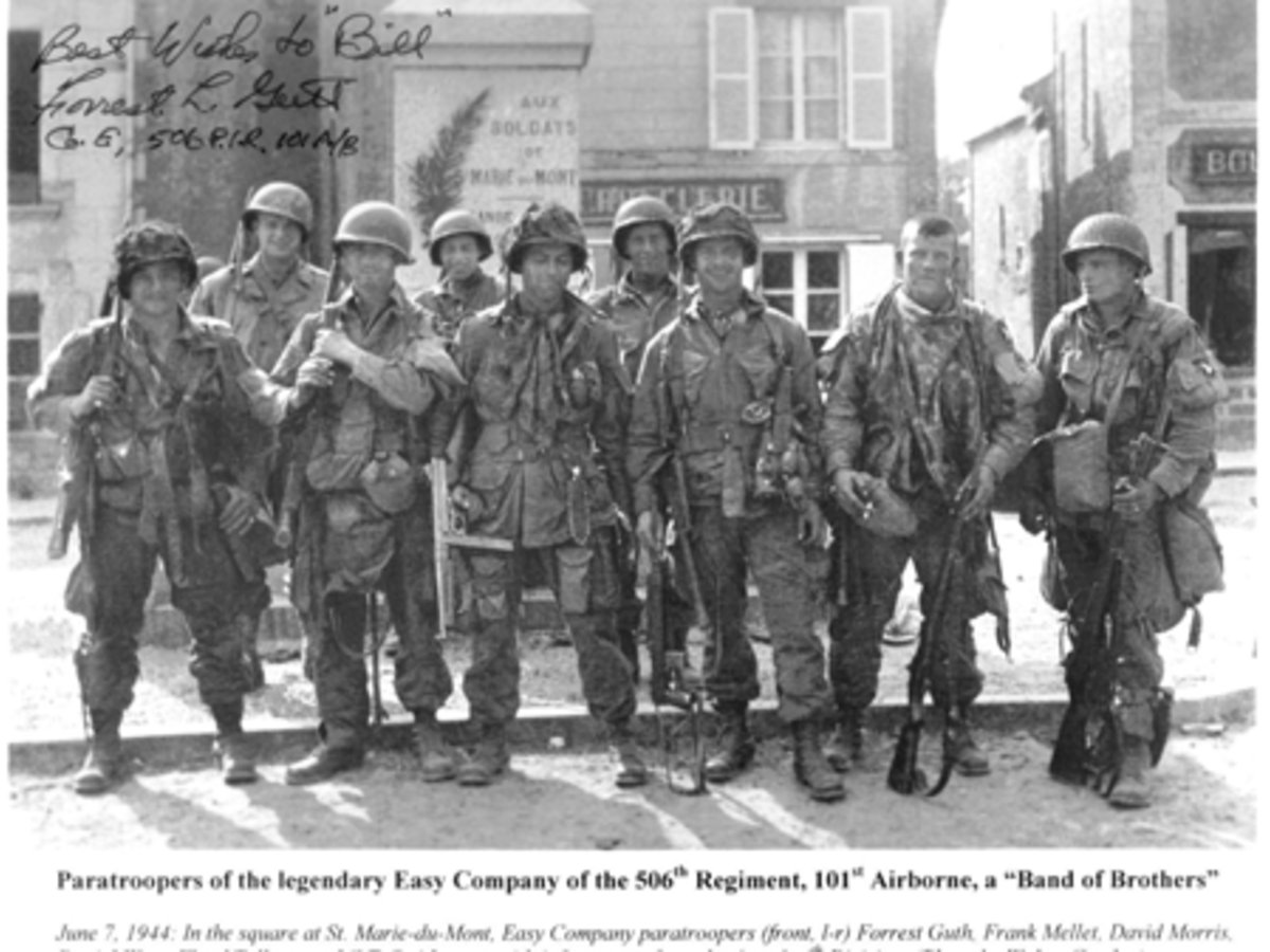 Photo Band Brothers 101st Airborne 506th Winters Market garden Brécourt Bastogne 