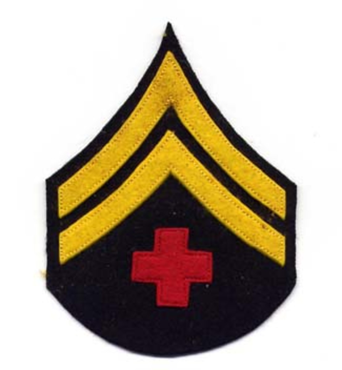 Rank/Specialty Patch (above) – Prior to 1939, one to three chevrons (various colors and weaving exist in Vs and backgrounds) were worn by Enrollees, Assistant Leader and Leader respectively. Chevrons combined with a skill logo was one type of patch commonly used.