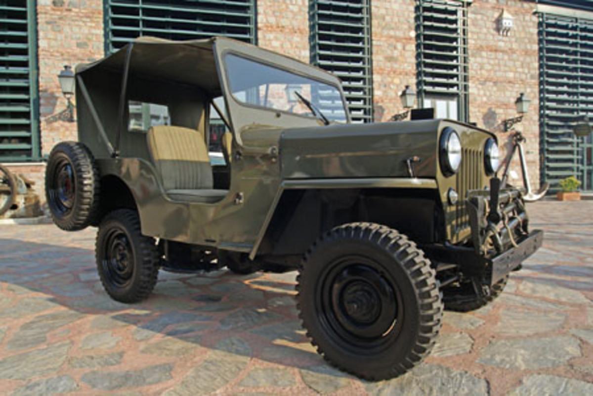 One of the characteristics unique to the Turkish-built CJ are the windshield wipers driven by a motor at the bottom of the frame.
