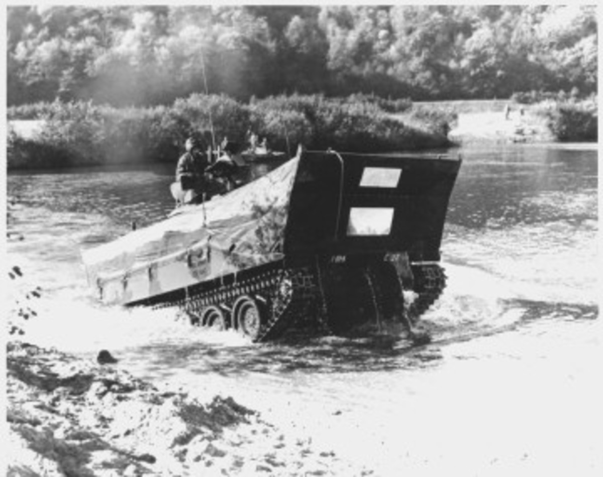 When the M551 Sheridan entered production in the mid-1960s, it had flotation capability. The flotation screens have a clear lineage back to the Studebaker-modified Stuarts.