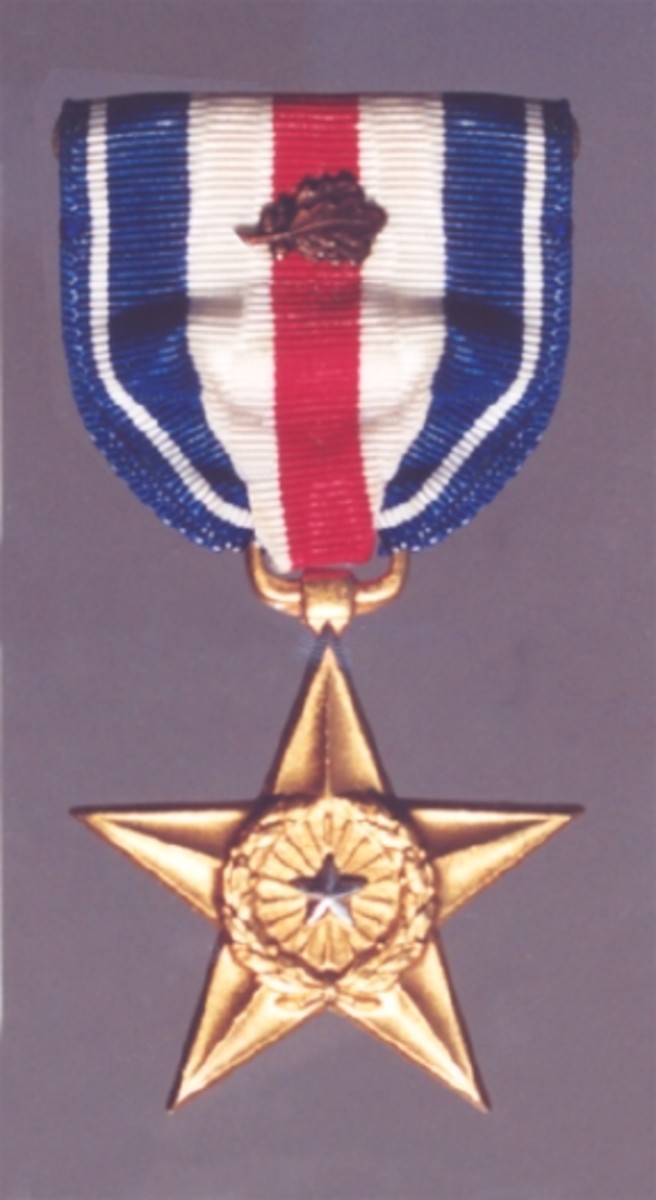 Purple Heart Legion of Merit ^ Ordensspange WWII mit 3 Ribbons Silver Star 