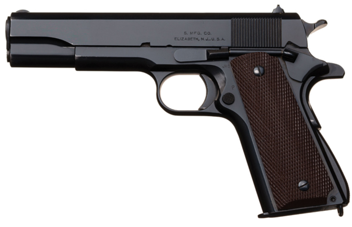  U.S. Singer Manufacturing Co. Model 1911A1 Semi-Automatic Pistol with Two Extra Magazines and History