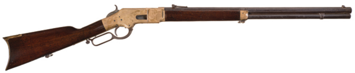 LOT4000-Winchester Model 1866 Lever Action Rifle with Desirable Henry Barrel Markings