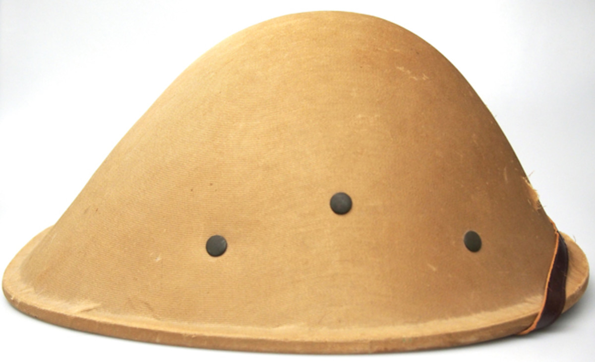  A side view of the “forgotten” American experimental helmet. It isn’t hard to see how it could be compared to the Liberty Bell steel helmet developed during World War I (Author’s Collection).