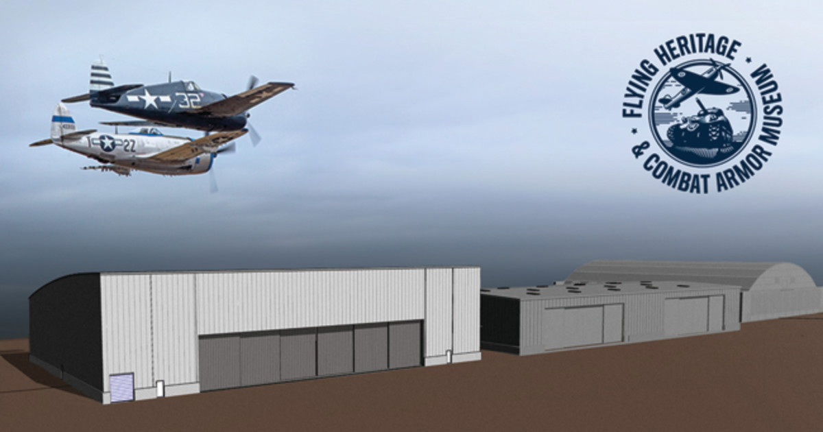  Recently expanding the collection to include combat armor, the Flying Heritage Collection has rebranded itself, “The Flying Heritage & Combat Armor Museum” (FHCAM). The new focus on armor will be housed in a 30,816-square-foot hanger.