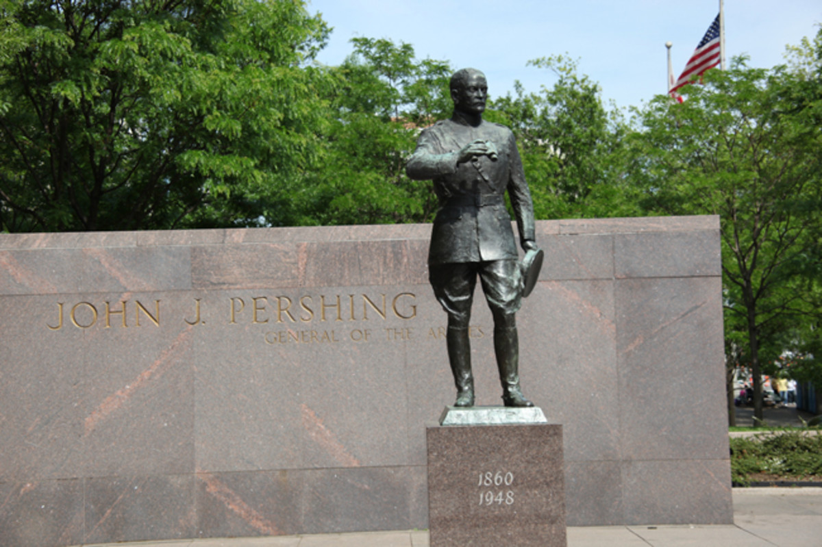  The US World War One Centennial Commission’s design concept for a new memorial in Washington, DC, will incorporate the existing statue of General John Pershing, commander of the American Expeditionary Force during WWI.