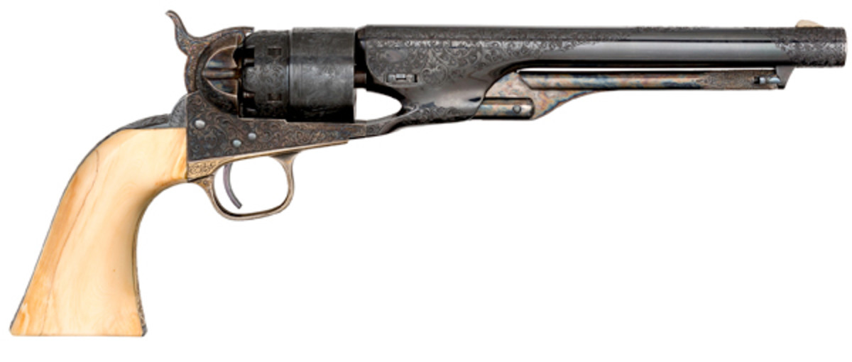 Deluxe Factory Engraved Colt 1860 Army Revolver Presented to General Selden Marvin - sold for $43,375.