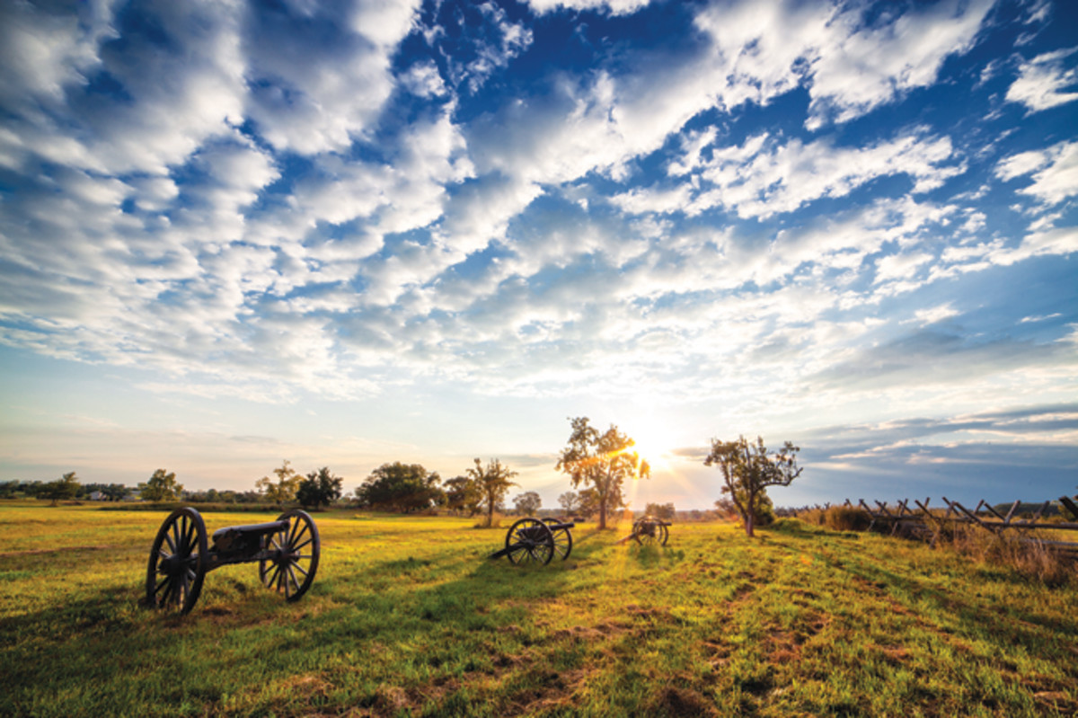  Cannons adorn part of the Opequon (Third Winchester) battlefield in the Shenandoah Valley. Third Winchester is one of nine Civil War sites to be awarded a 2018 grant from the Virginia Battlefield Preservation Fund, the Virginia Department of Historic Resources. BUDDY SECOR