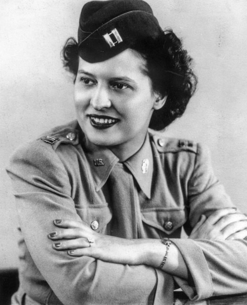Official Army photo of Stephanie Rader, OSS veteran in wartime. Stephanie Rader received her undergraduate degree from Cornell in 1937. She was a chemistry major in the College of Arts and Sciences. (U.S. Army via Cornell University)