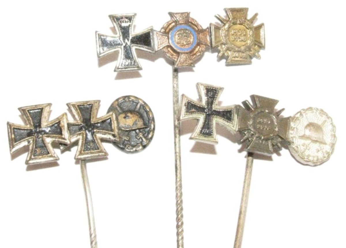  Iron Cross winners often wore stick pins on their civilian attire.
