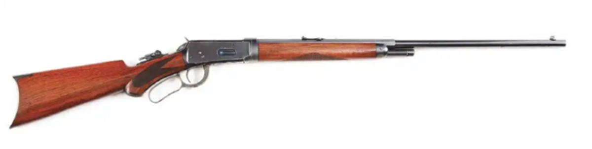  Deluxe Winchester Model 1894 lever-action takedown rifle, 1903; a great, rare Winchester. Image - Morphy Auctions