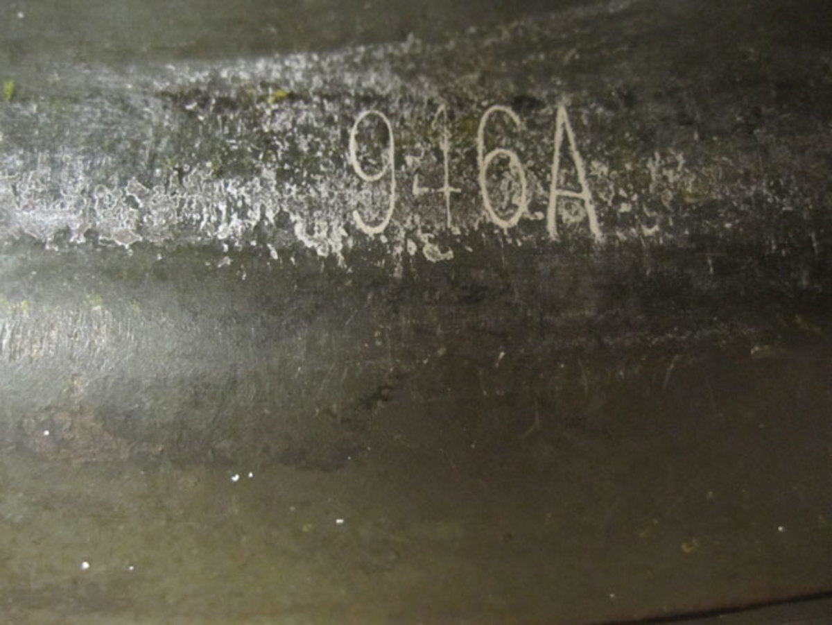 McCord was the first and the largest producer of WWII M1 helmet shells. They were also marked with an alpha numerical stamp in the same place as Shlueter made helmets but did not possess any other distinguishing hallmarks.
