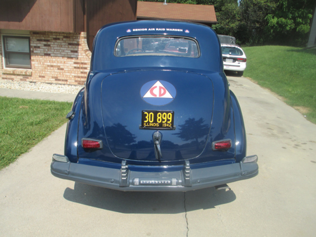 The rear of the car has the distinctive CD logo with the added touch of a “Kilroy Was Here” sticker on the rear window.
