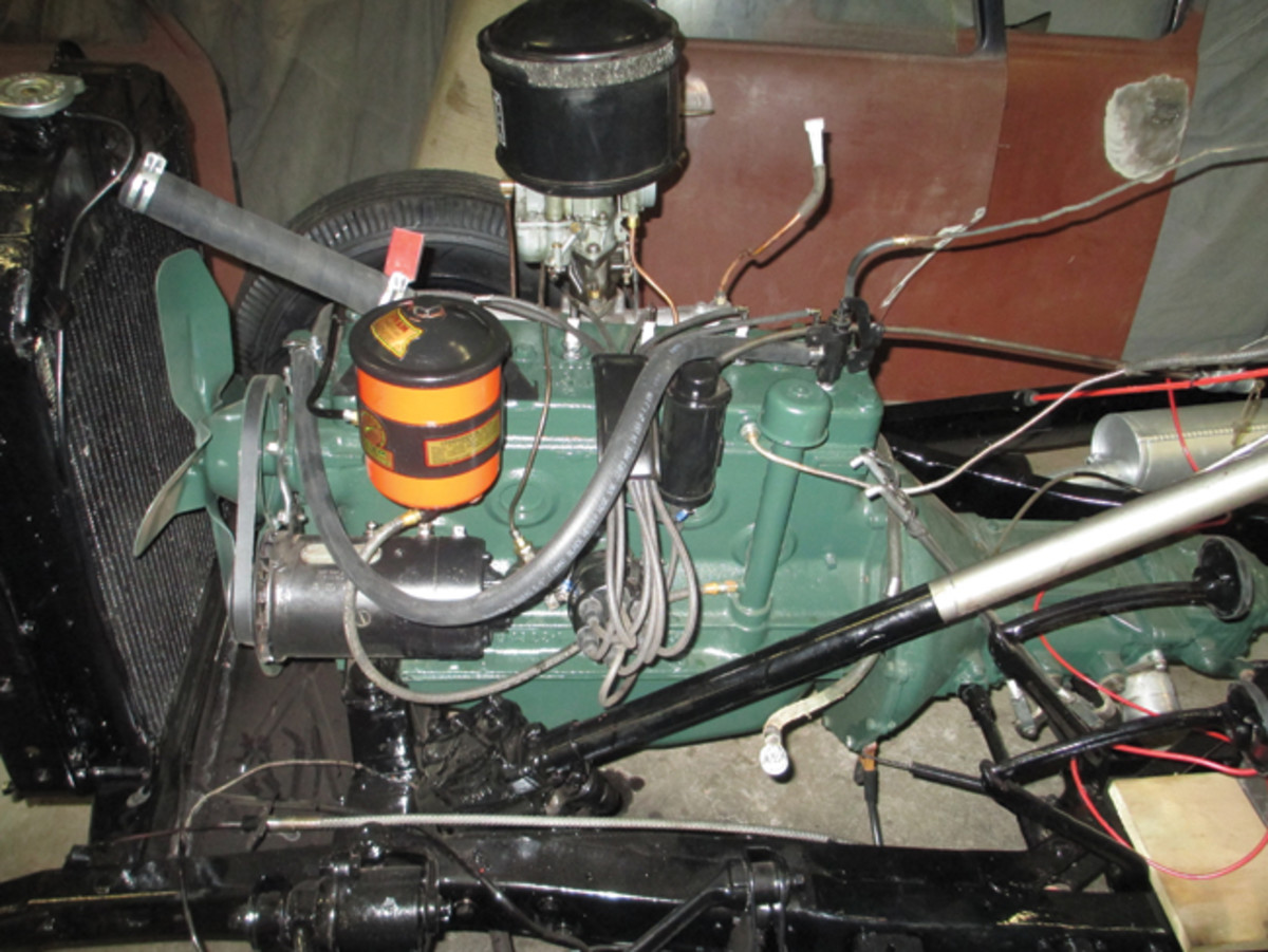 With the engine installed and the radiator re-cored, the rolling chassis was finished.