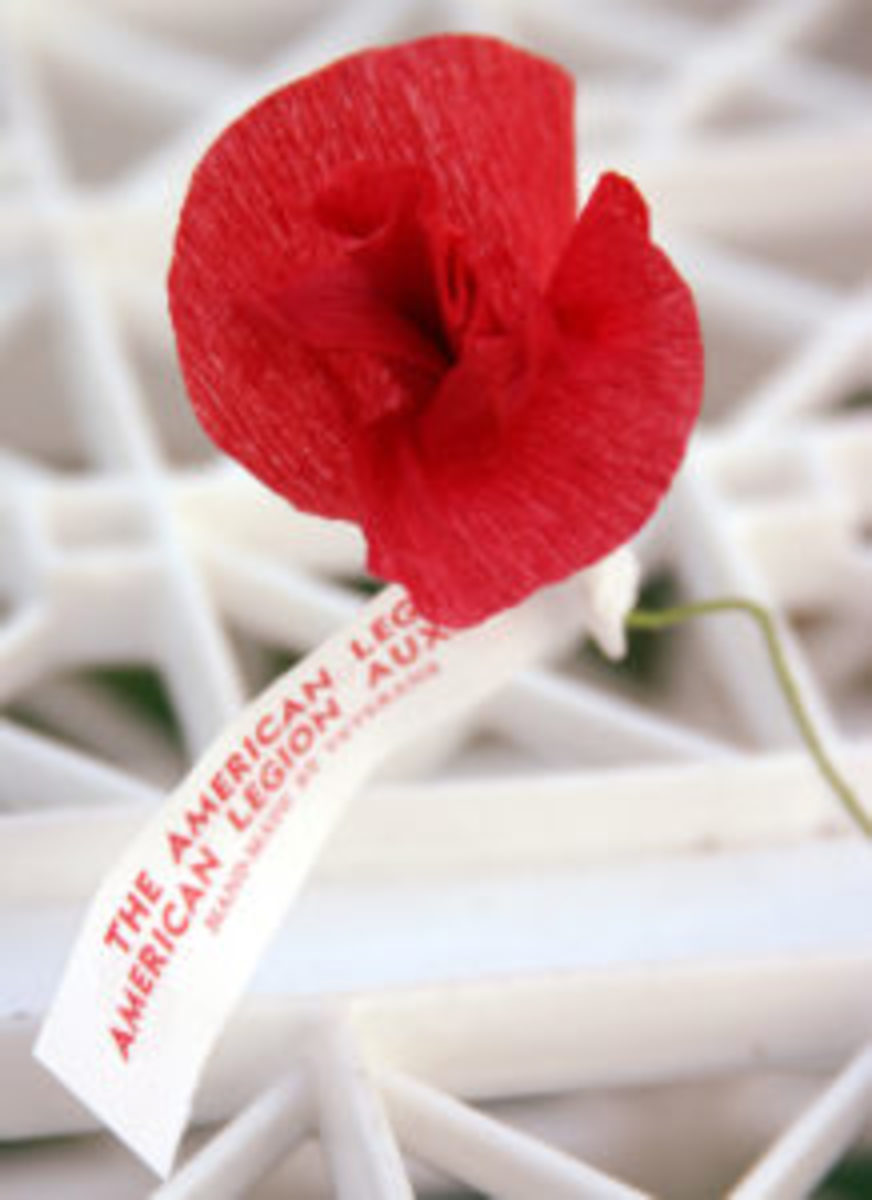  In 1921, The American Legion Auxiliary adopted the poppy as the organization's memorial flower and pledged its use to benefit our nation's service people and their families.