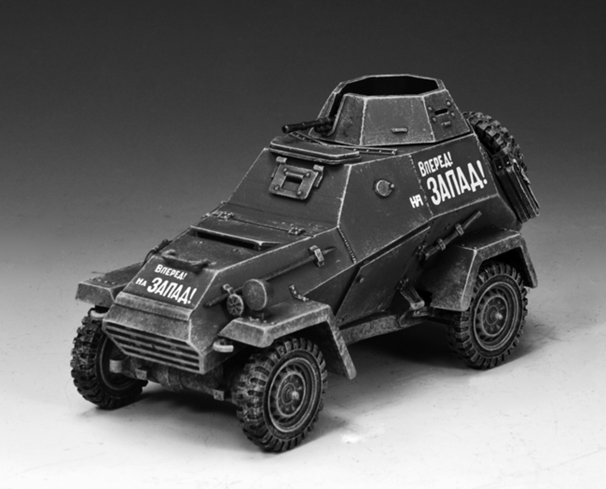 The four-wheeled Soviet answer to the light half-tracks and reconnaissance vehicles, specifically the Sd. kfz. 222, of the German invader, was the BA-64.