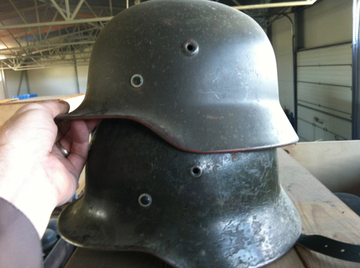 The recently discovered helmets are a mix of M38 Hungarian helmets and German-produced M40/55 helmets.