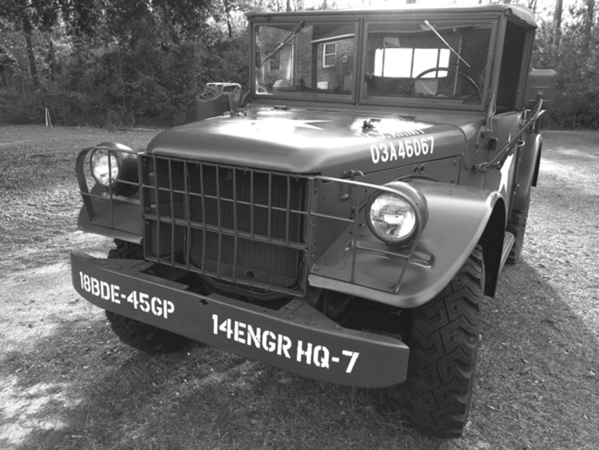  One of Tommy’s requirements for his M37 were teh correct markings for the 18th Brigade, 45th Group, 14th Battalion and Headquarters Company.