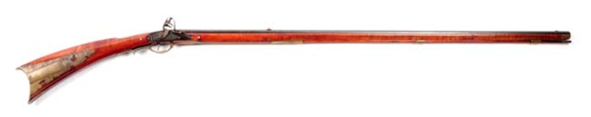 Lehigh County Fullstock Flintlock Rifle Attributed to Kunz