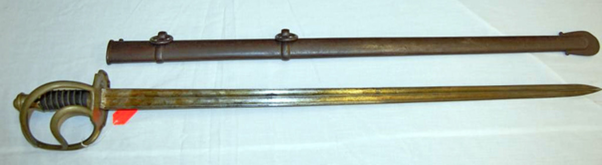 German / Prussian Kurassier officer's sword sold for $1,300.
