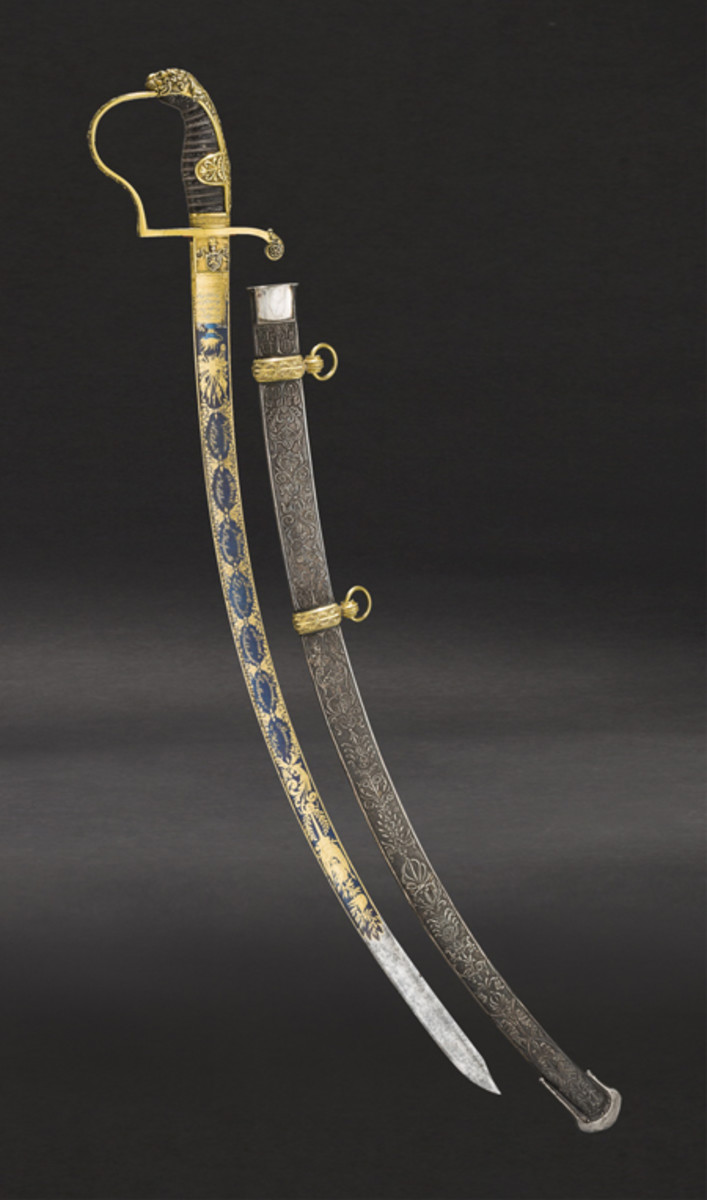  Deluxe presentation sabre, Thuringian Hussar Reg. No. 12.
