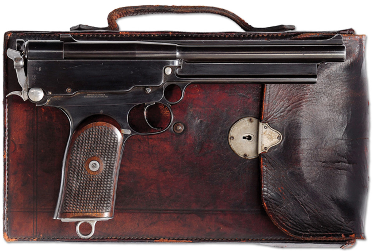 Uniquely Cased Gabbet-Fairfax Mars M1901, from the Dr. Geoff Sturgess Collection of Zurich, Switzerland; estimated at $40,000-60,000, sold for $69,000.