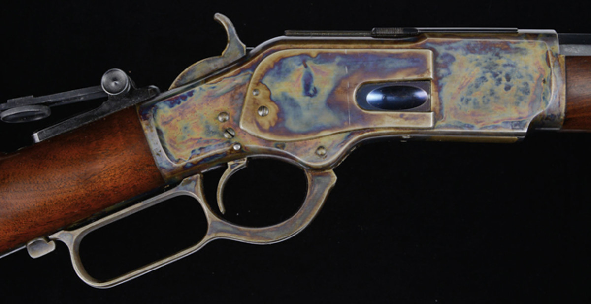 Rare and Outstanding Winchester Model 1873; estimated at $35,000-50,000, sold for $57,500.