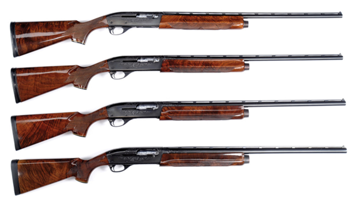 Outstanding Remington Model 1100 SD Grade F 4 Gun Skeet Set, from the Robert Burg Collection; estimated at $8,000-12,000, sold for $13,800.
