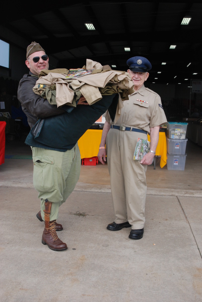 When it's time to sell, it is easy to find someone willing to haul the stuff out...but is that the best way to dispose of collection? (These guys, Don Smith Jr and Sr., are really fine collectors and just agreed to pose for the photo!)
