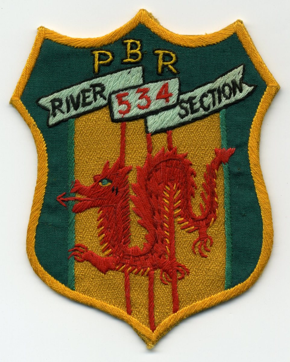 Original 1967 hand-made River Patrol Section 534 patch.
