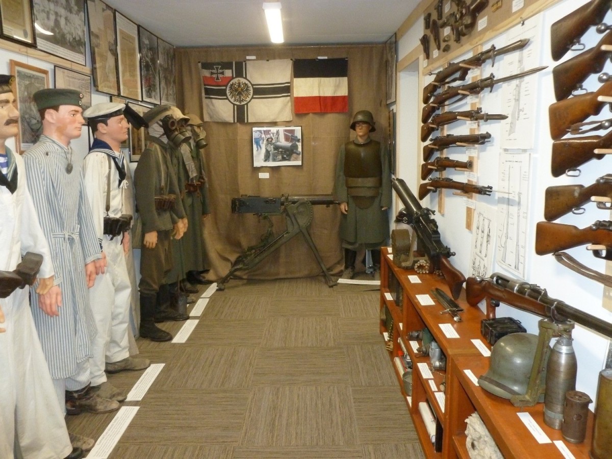 A Gustaf Bryngelson: Uniforms are displayed of custom made mannequins in a specially built secure building where the public is invited to view them.