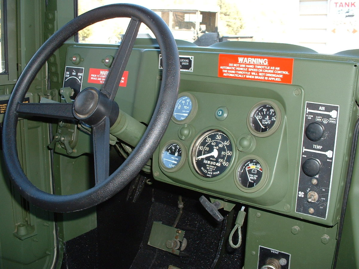 The first production HMMWVs were equipped with a 3-speed GM automatic transmission, while newer units have a GM 4-speed. All HMMWVs have automatics: the vehicle was designed to be simple to operate, and an automatic transmission gives the driver one less thing to think about under combat conditions.
