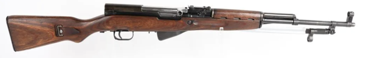 East German Karabiner-S SKS rifle, 7.62 x 39 caliber, manufactured in 1959, one of approximately 35 examples known in the United States. Provenance: Gary Thomas collection.