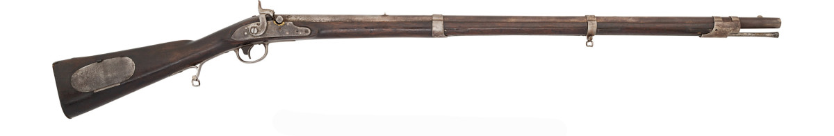 U.S. Model 1817 Common Rifle" by R. Johnson, 1821, with drum-style conversion to percussion,