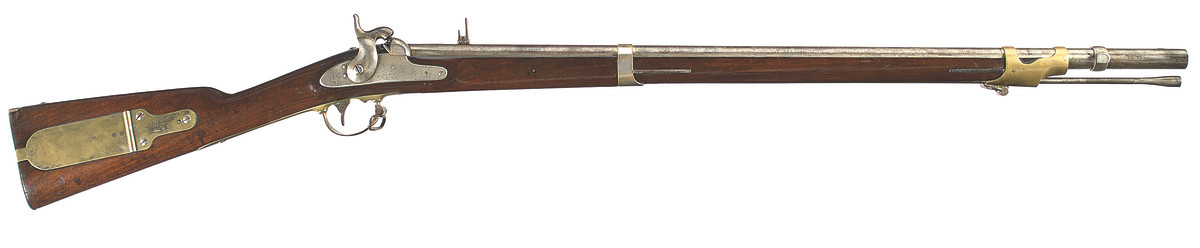 U.S. Model 1841 percussion rifle, .58 caliber, Colt alteration, 1861-1862.