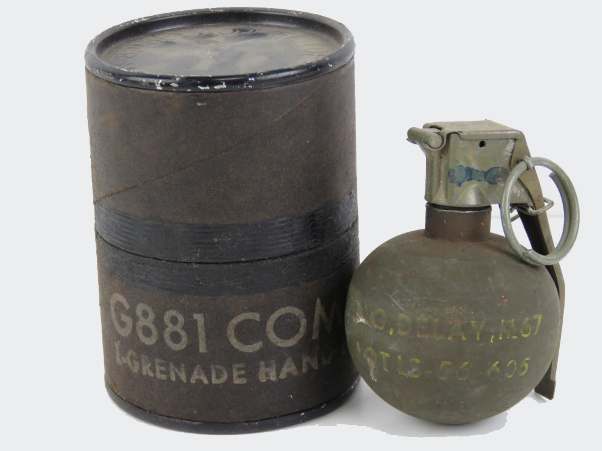 The "baseball" grenade, the M67, was the final fragmentation grenade issued to US troops in Vietnam. Lighter than its predecessors, it was hoped this would give troops using it the ability to throw it further. This style of grenade remains in use with U.S. forces today.