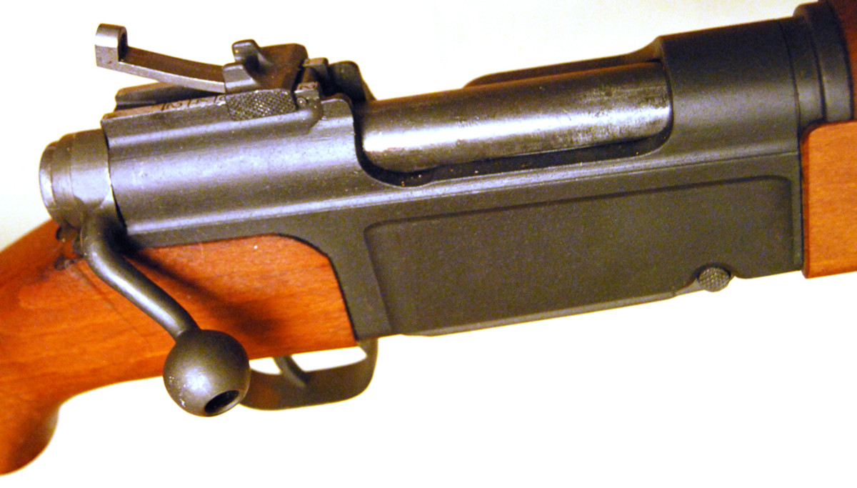 The MAS-36’s unique bolt was designed to be as compact as possible. Moving the handle closer to the shooter’s firing hand allowed him to cycle the action faster and smoother.