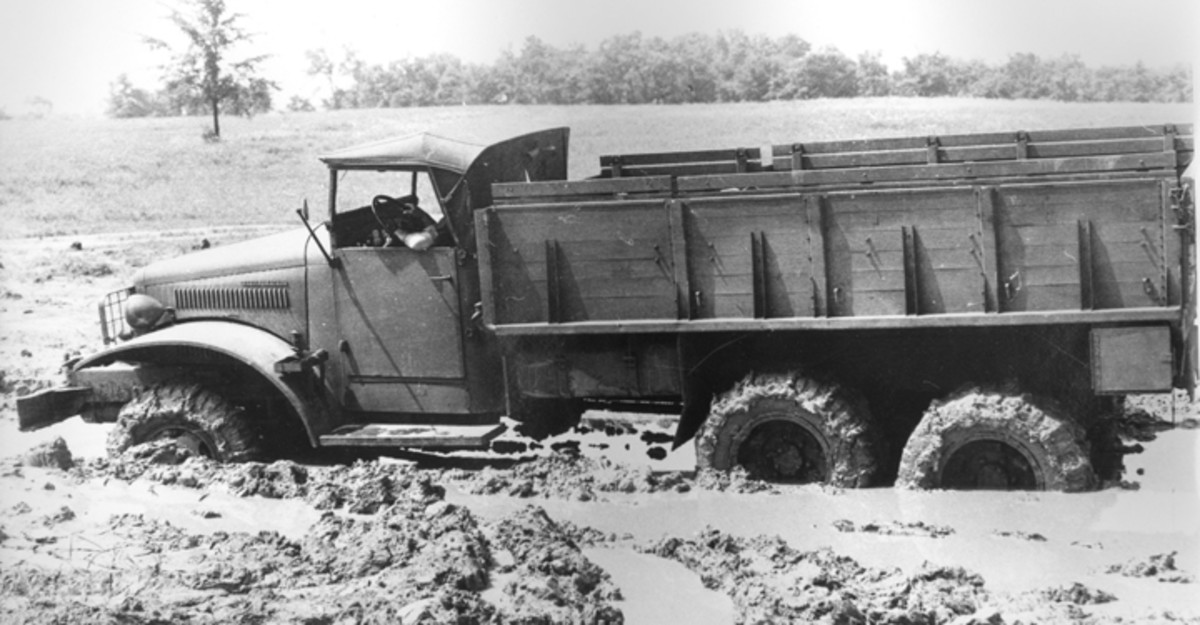 Once it was decided that the standard Navy and Marine Corps 6x6 was to be the International, some changes were made, the model then becoming M-5H-6. The engine was upgraded to the 360.8 cubic inch FBC-361B, and the rear axles were equipped with Thornton self-locking differentials, and the tire size increased from the 7.50-20 tires previously used to 8.25-20 tires. The locking differentials provided the Internationals with off road performance superior to that of the CCKW or US6.